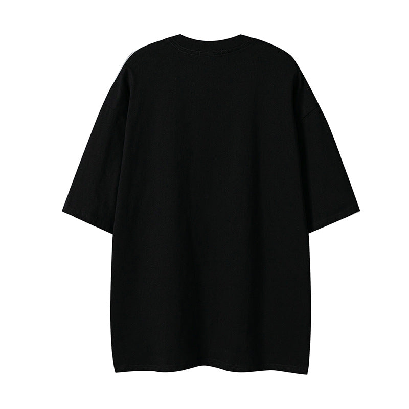 Men's Vintage Print Harajuku Style Loose Tee