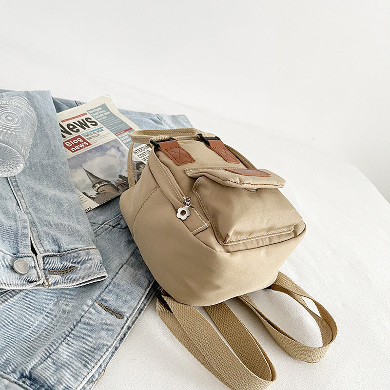 Trendy Mini Backpack for Girls - Korean Style Canvas Bag