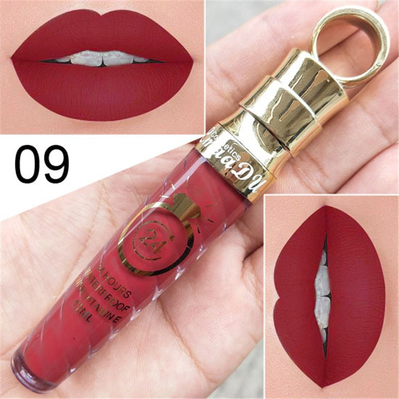 20 Colors Waterproof Long Lasting Matte & Shimmer Lip Gloss