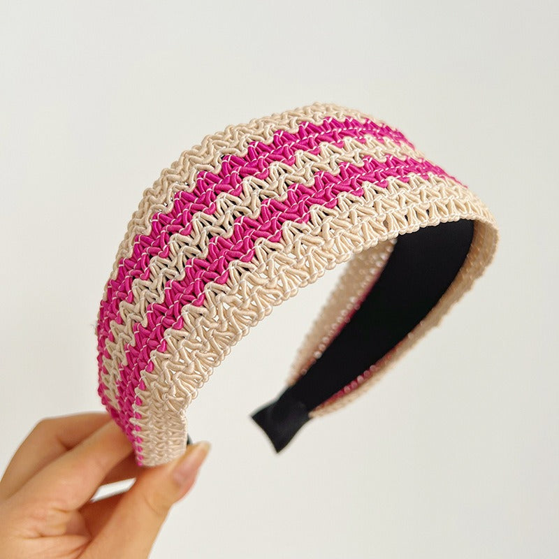 French Retro Ethnic Webbing Hair Bands