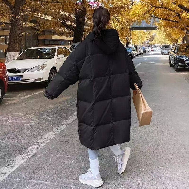Chic Milk Yellow Down Cotton Jacket for Women