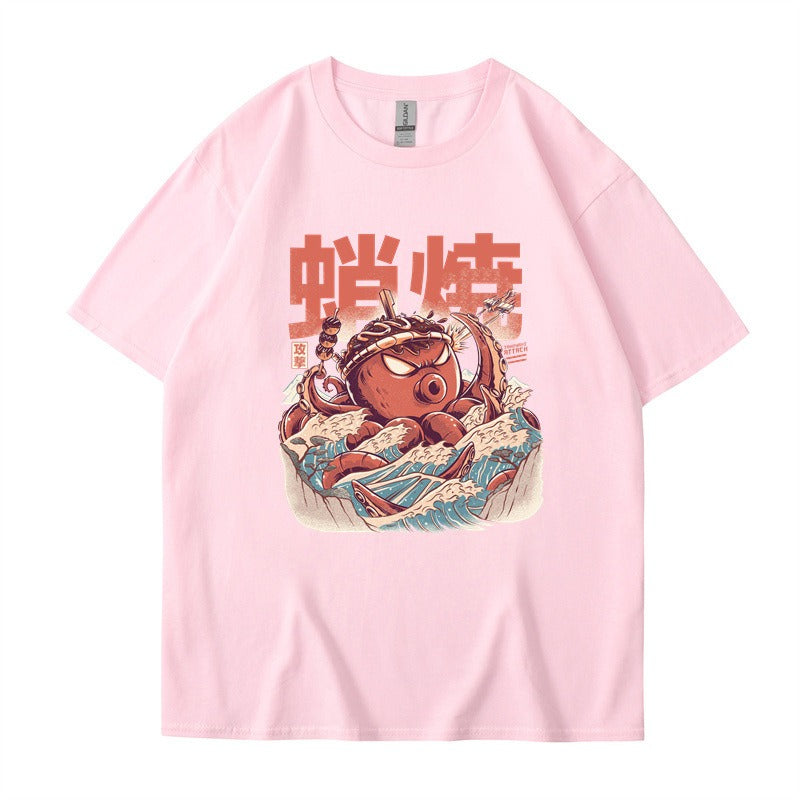 Harajuku Style Loose Cotton Short Sleeve T-Shirt