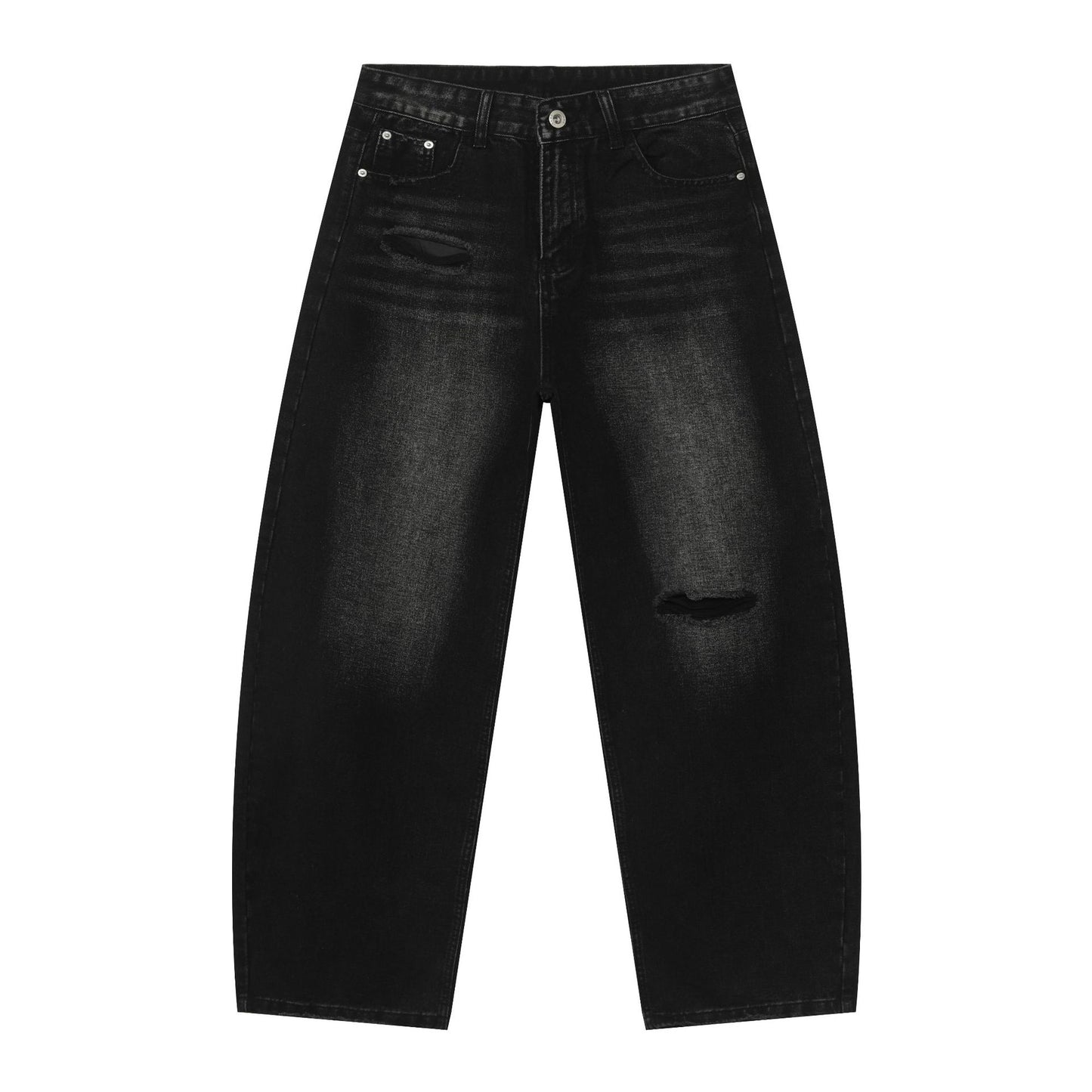 Nirben Distressed Flare Wide-Leg Jeans