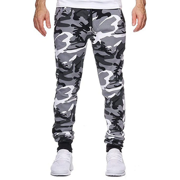 Men's Camo Slim Fit Casual Sports Trousers