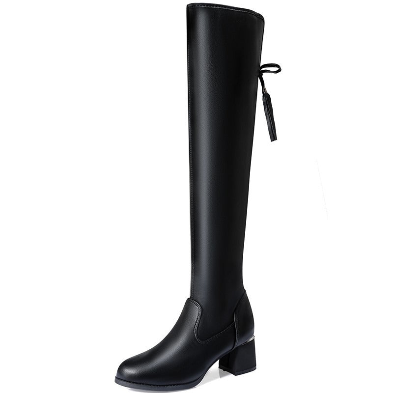 Trendy Harajuku Style Long Sleeve Over Knee Boots