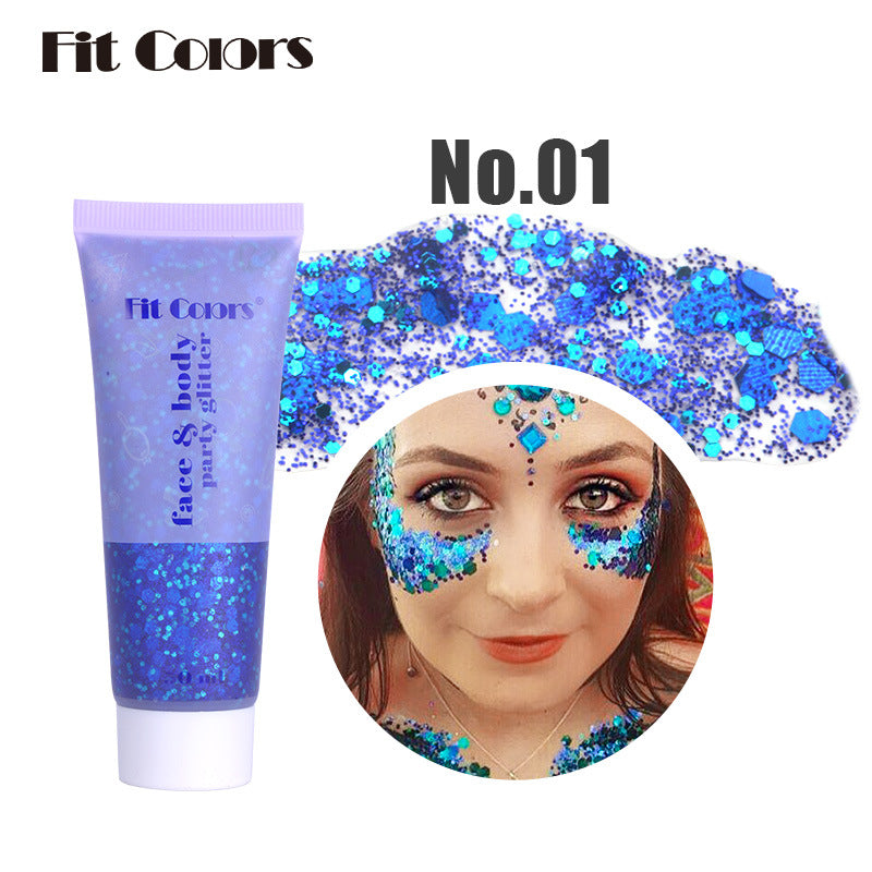 Harajuku Sequin Gel Mermaid Scale Makeup