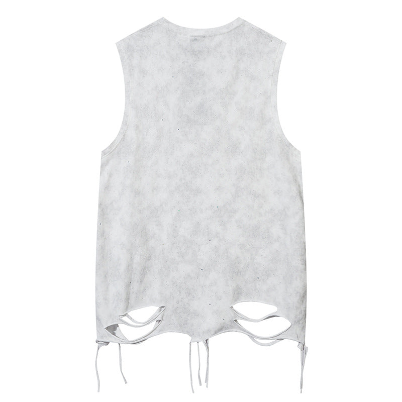 Design Starry Vest Men's Summer Hip Hop Streetwear