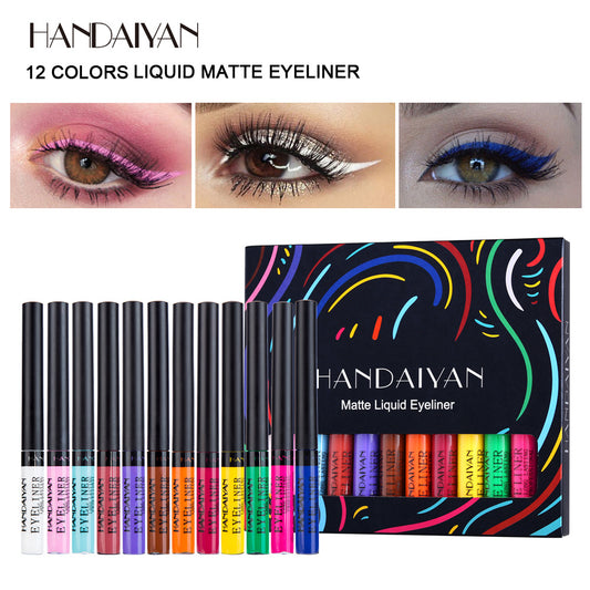 Bold Color Matte Liquid Eyeliner - Quick Dry & Smudge-Proof