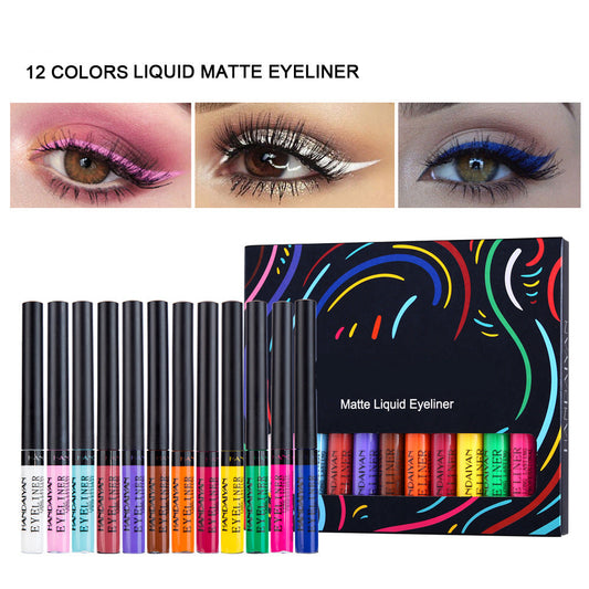 Bold Color Matte Liquid Eyeliner - Quick Dry & Smudge-Proof