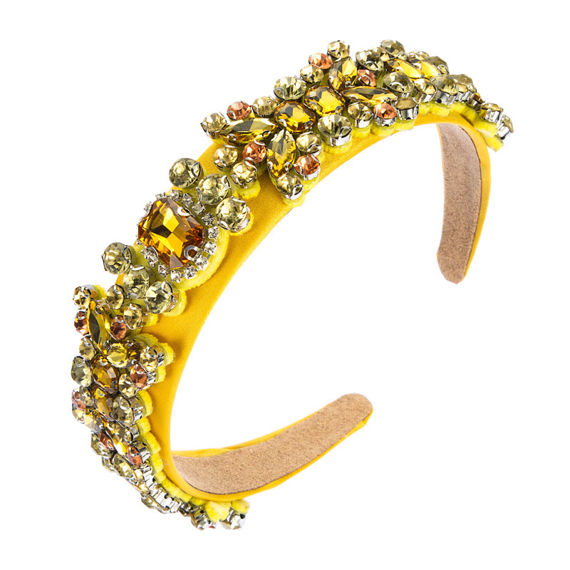 Baroque Retro Rhinestone Headband Set