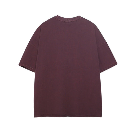 Dark Silhouette Print Cotton Short Sleeve Tee - Harajuku Style