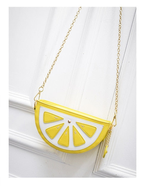Lemon Watermelon Cartoon Crossbody Bag