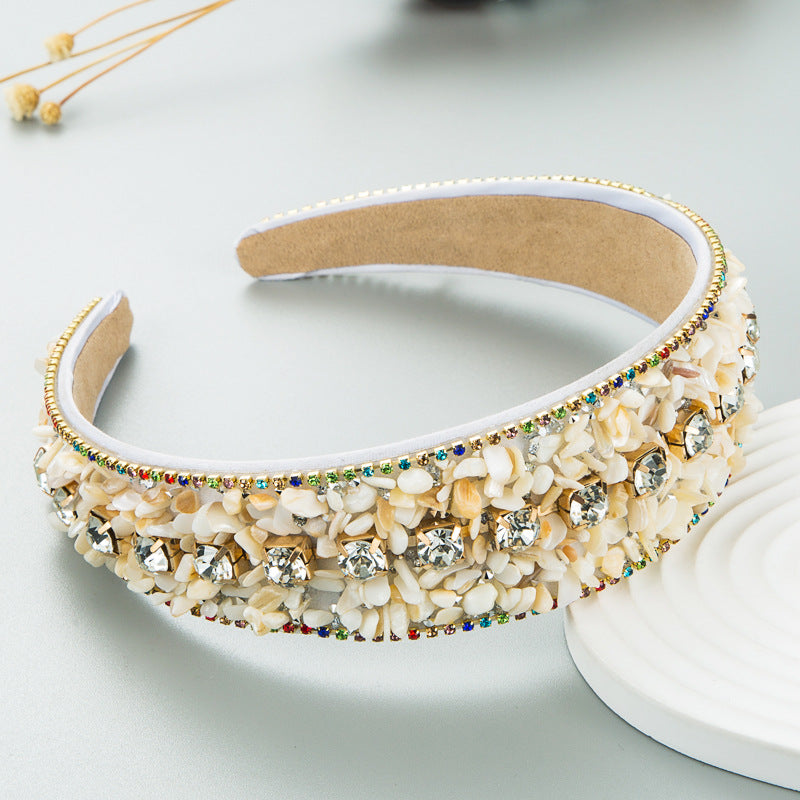 Colorful Turquoise Diamond Headband