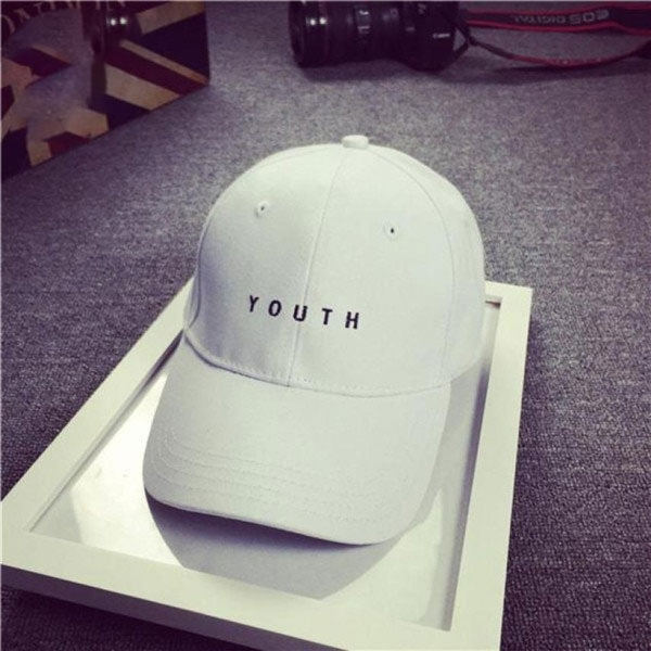 Harajuku Style Cotton Unisex Snapback Cap - Letter Print