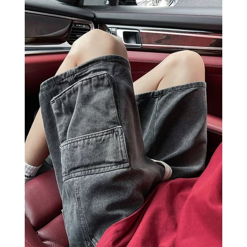 Men's Loose Straight Leg Denim Pants