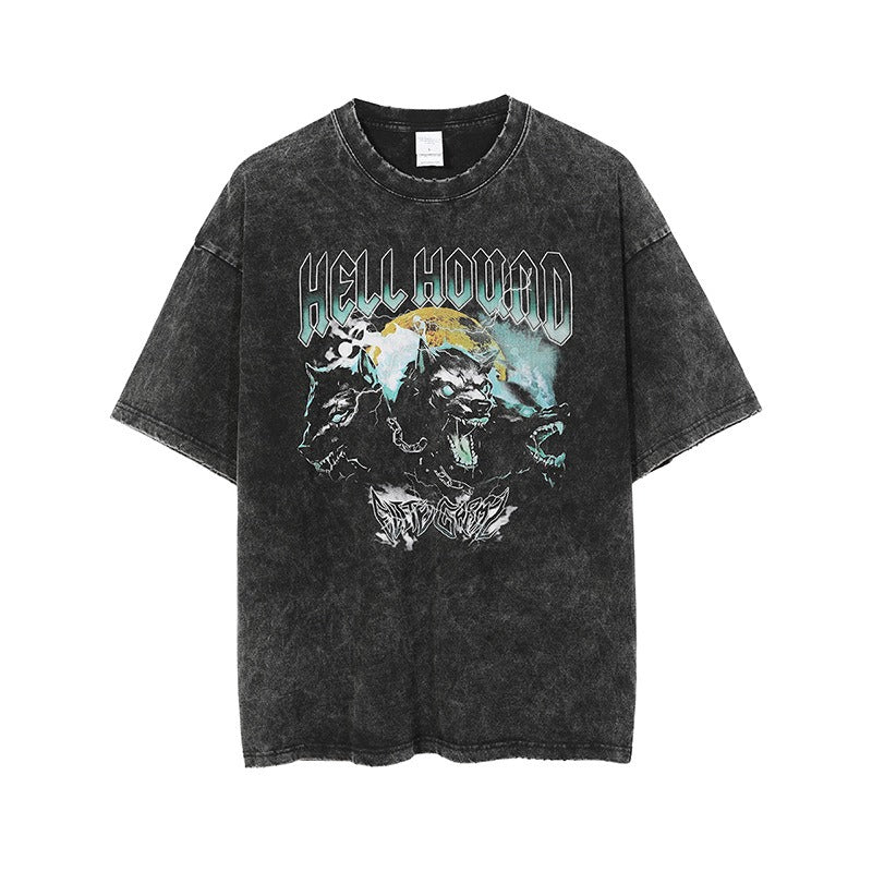 Harajuku Style Distressed Trendy Brand T-Shirt for Men