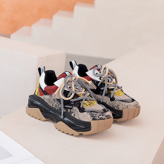 Harajuku-Inspired Women's Thick Sole Casual Sports Shoes