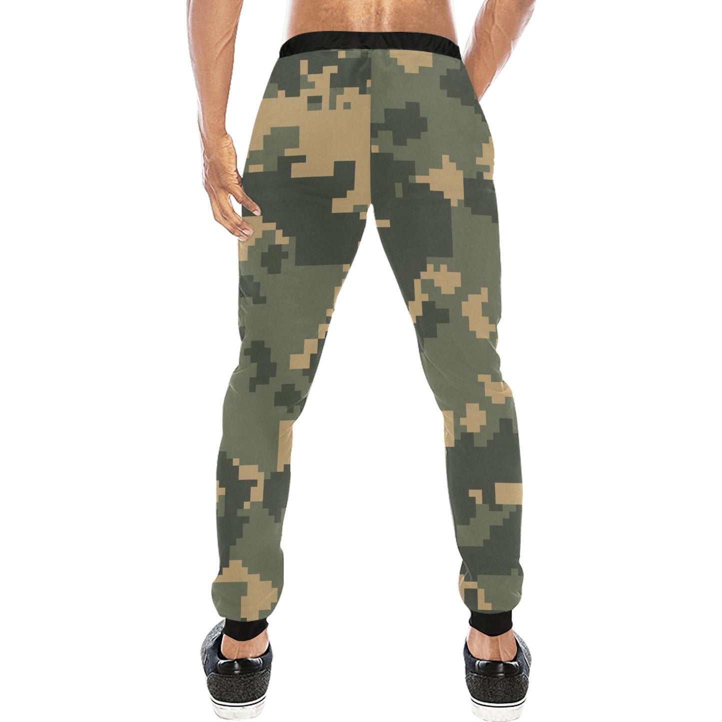 Digital Camo Green Casual Baggy Slacks Joggers