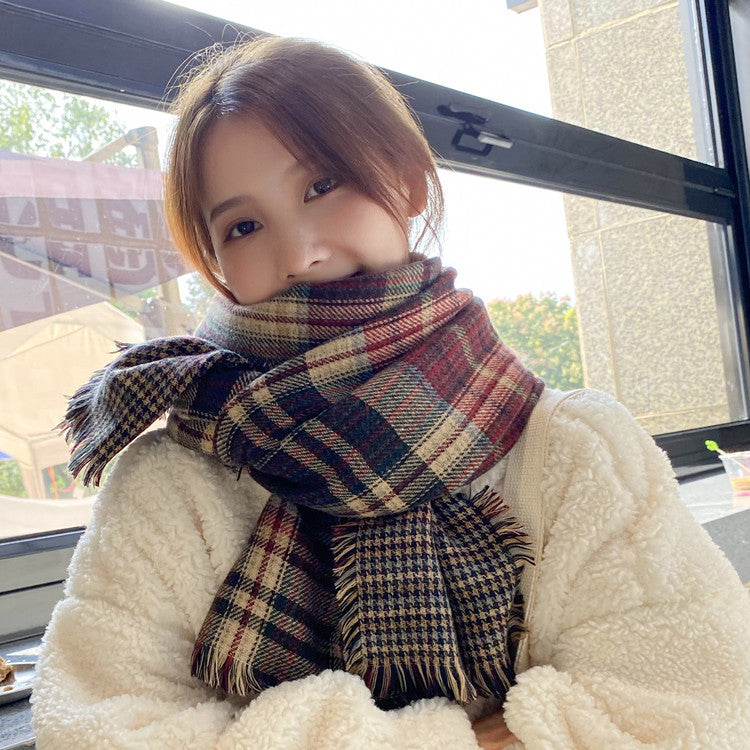 Harajuku Style Dual-Use Warm Scarf for Winter