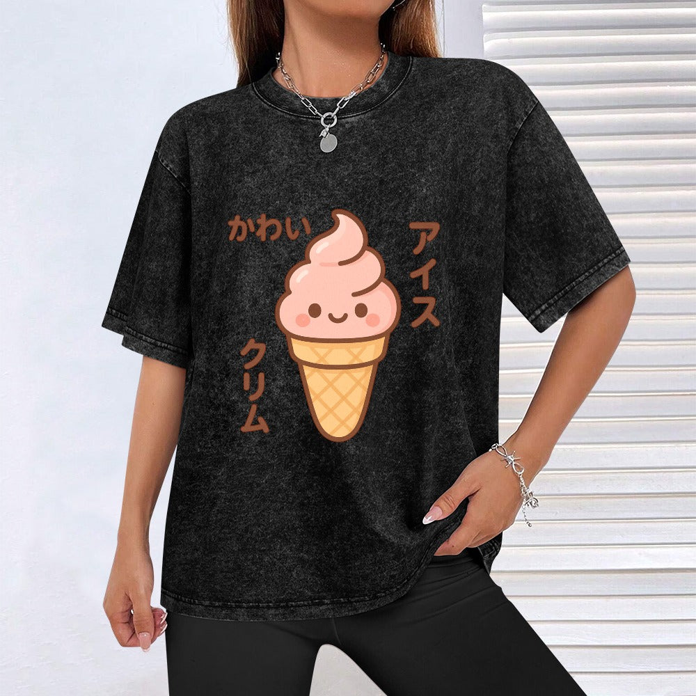 Kawaii Japanese Ice Cream Cone T-Shirt