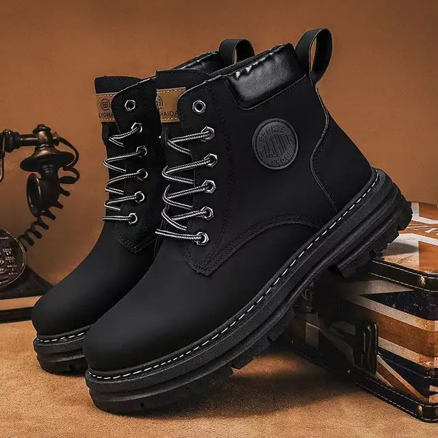 Couples Playful Ankle Boots - Stylish Height-Enhancing Platform