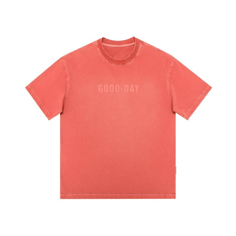 Washed & Distressed Harajuku Letter Print T-Shirt
