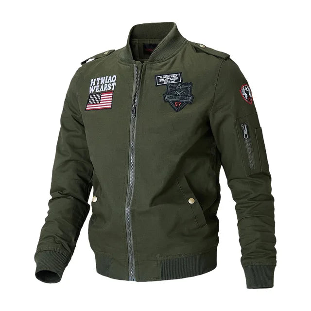Men's Casual Slim Fit Bomber Jacket - Harajuku Style