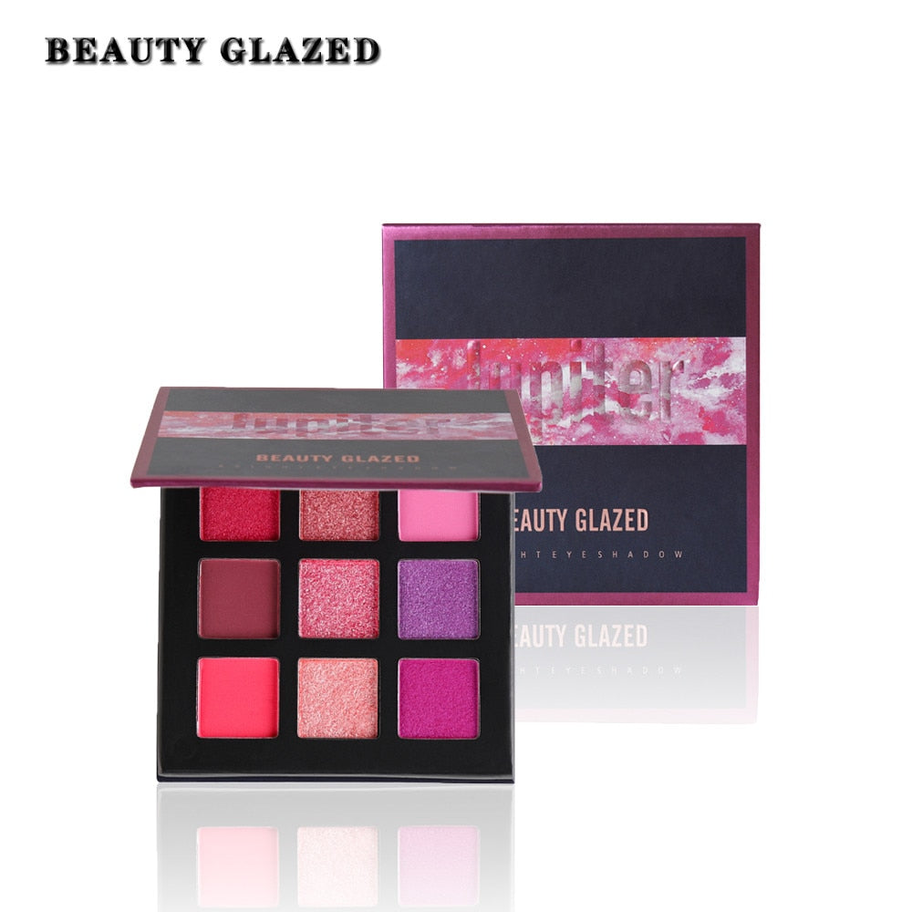 Beauty Glazed 9-Color Eyeshadow Palette - Playful Pink & Yellow