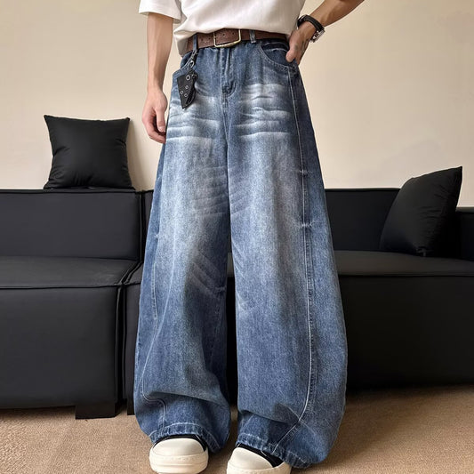 Bent Knife Cowboy Men's Wide Legs Casual Pants