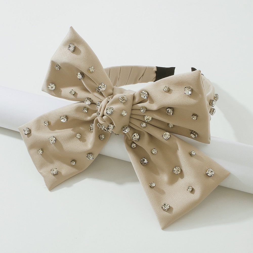 Exaggerated Bow Knot Diamond Headband
