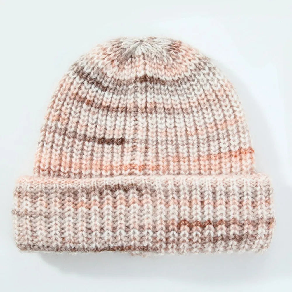 Playful Thermal Contrast Knit Hat