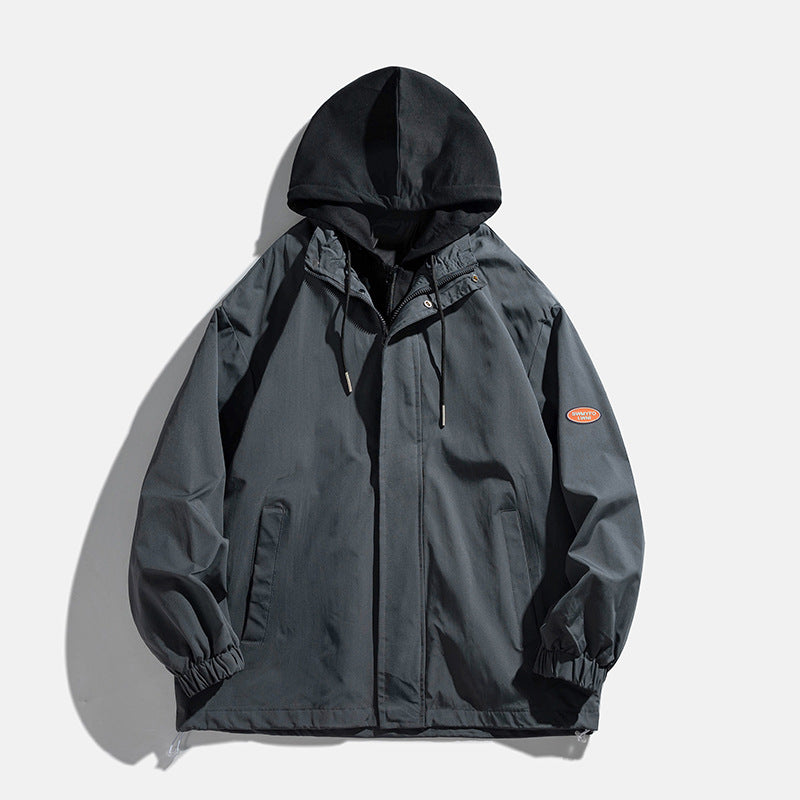 Autumn Breathable Hooded Bomber Jacket for Men
