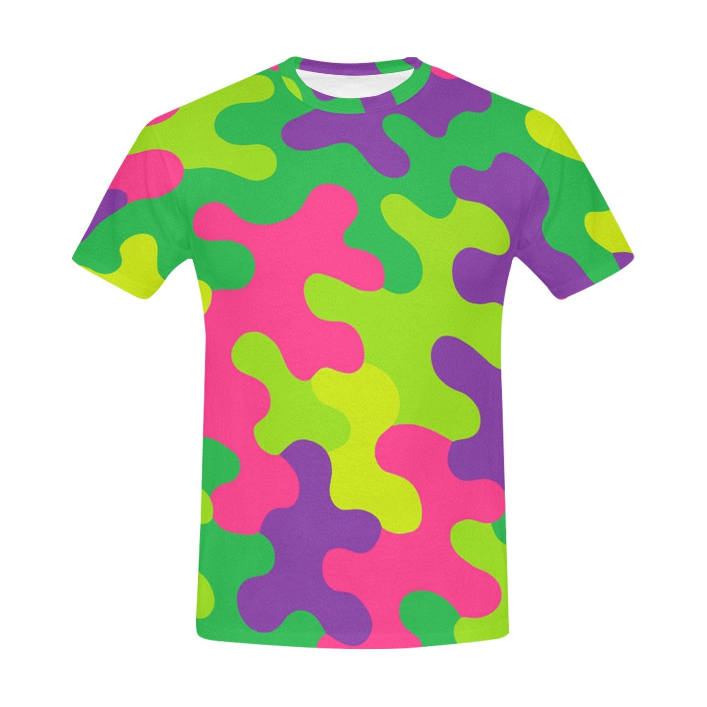 Harajuku Rainbow Camo Camouflage Men's All Over Print T-shirt