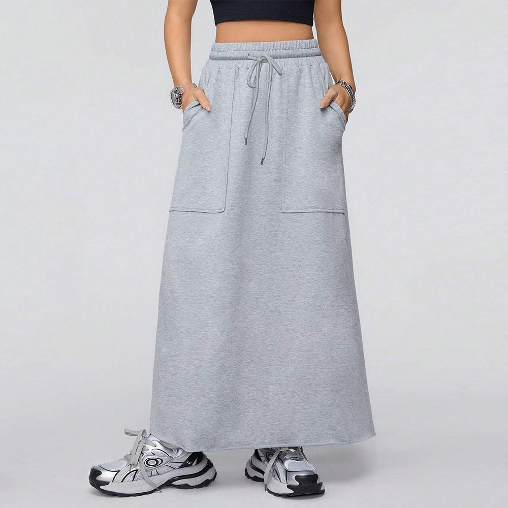 Harajuku Style Women's Casual Loose Sports Half Length Skirt