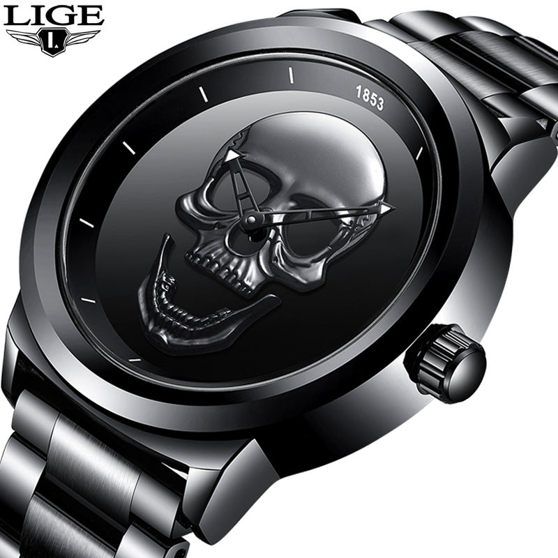 Harajuku Skull Stereoscopic Watch