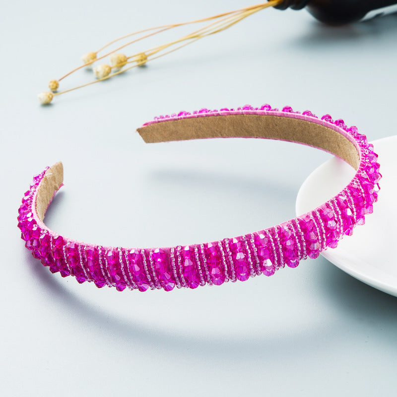 Hand-Woven Beaded Hair Hoop Headband