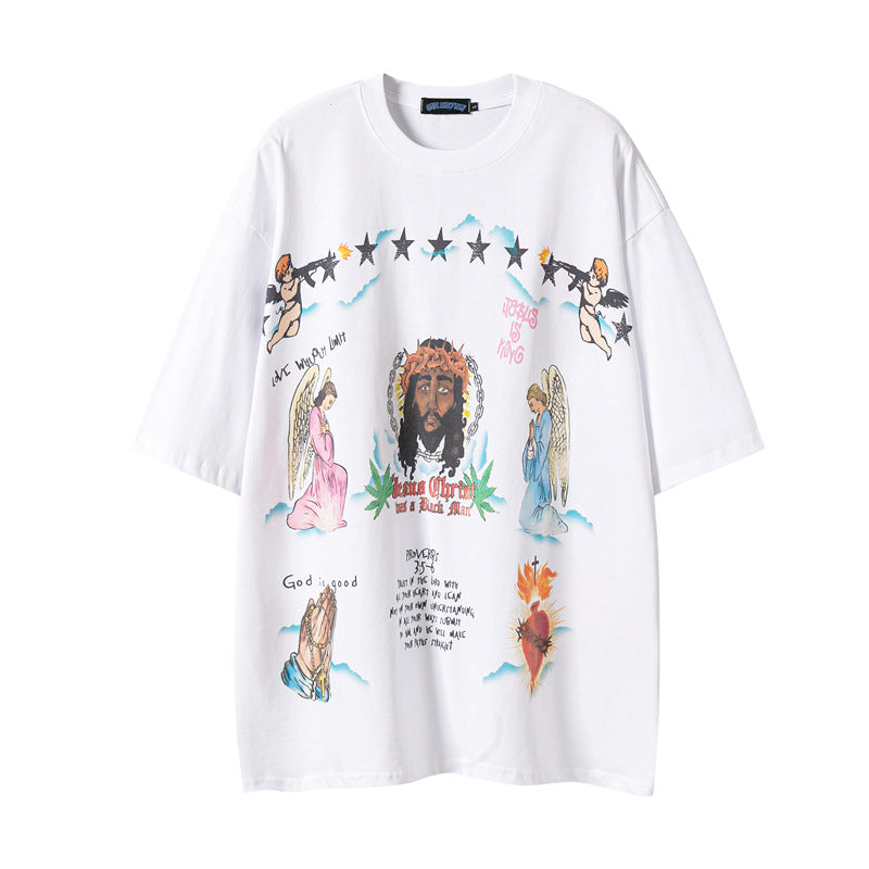 Harajuku Style Oversized Smiley Face T-Shirt