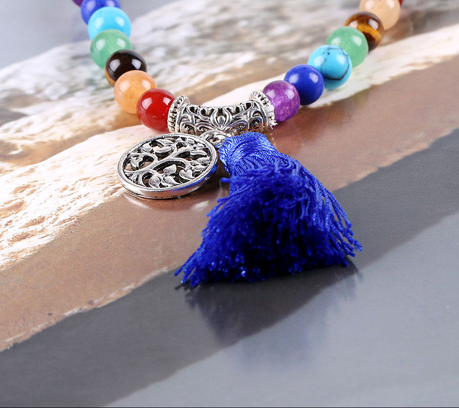 7 Chakra Multilayer Charm Bracelet - Reiki Healing & Meditation