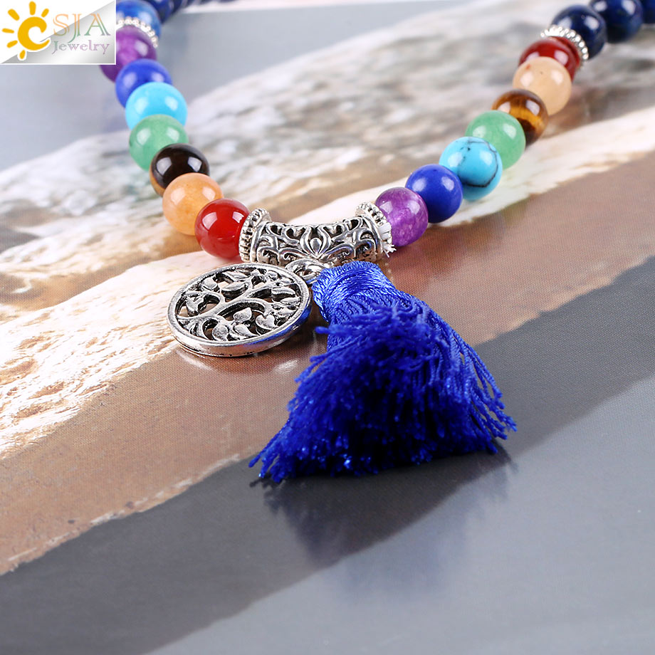7 Chakra Multilayer Charm Bracelet - Reiki Healing & Meditation