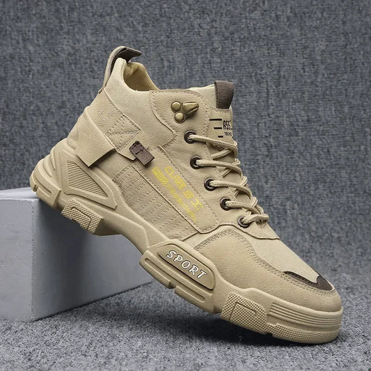 Men's Harajuku Style Work Boots - Dirt Resistant & Anti-Slip