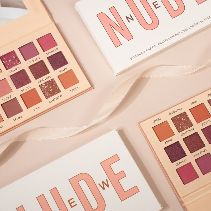 18-Color Desert Rose Matte Pearlescent Eyeshadow Palette