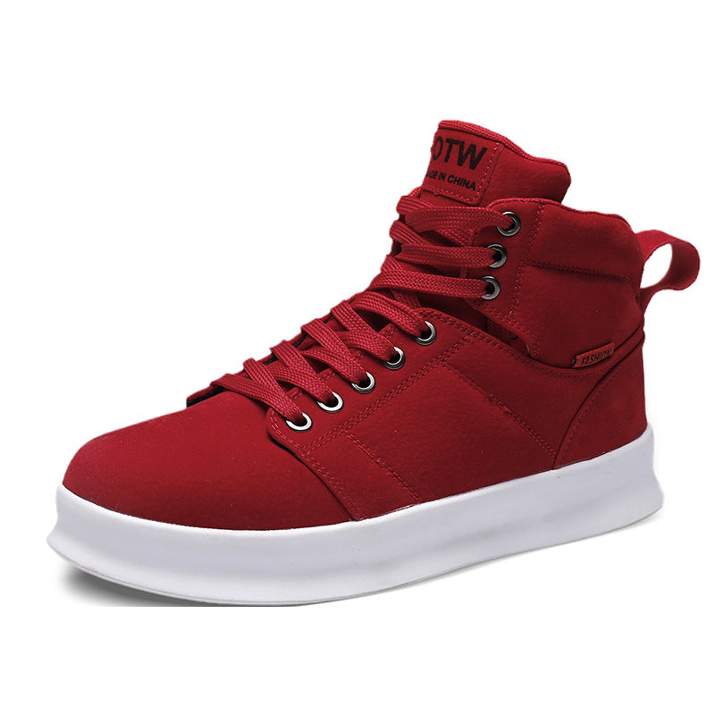 High Top Suede Board Shoes - Harajuku Style