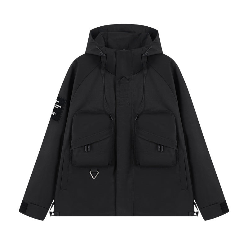 Harajuku Style Waterproof Windbreaker Jacket for Men & Women