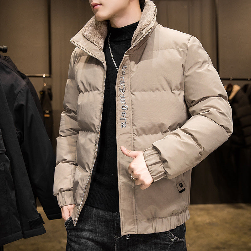 Harajuku Style Men's Down Jacket - Warm & Trendy