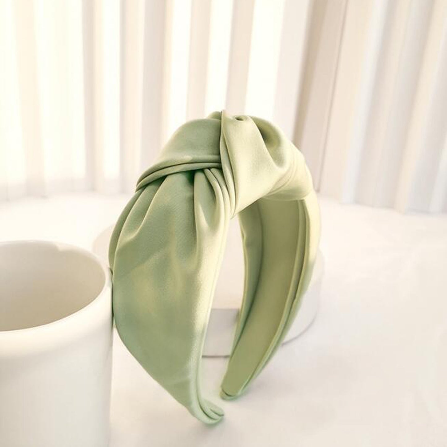 Wide Solid Color Hairband for Women