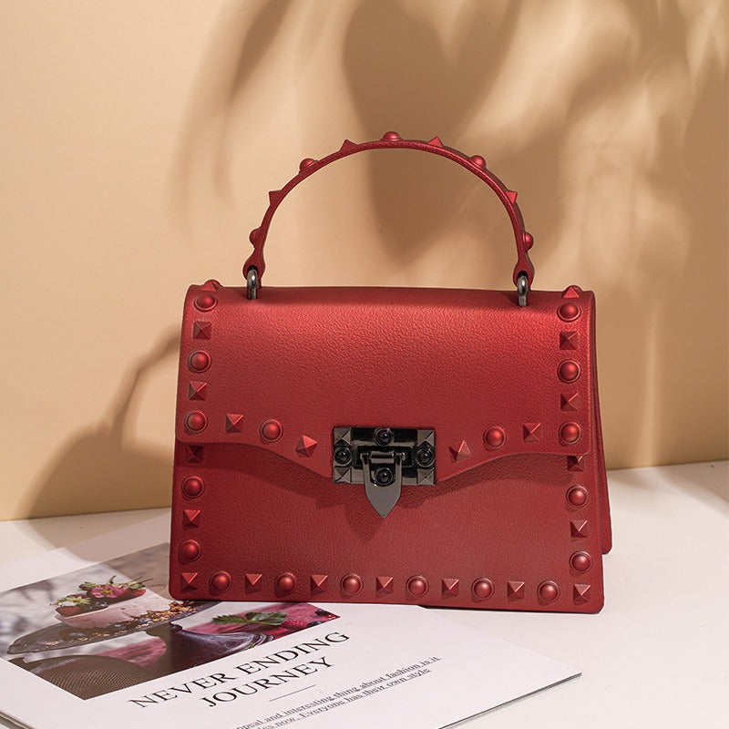 Harajuku Style Mini Jelly Handbag with Chain
