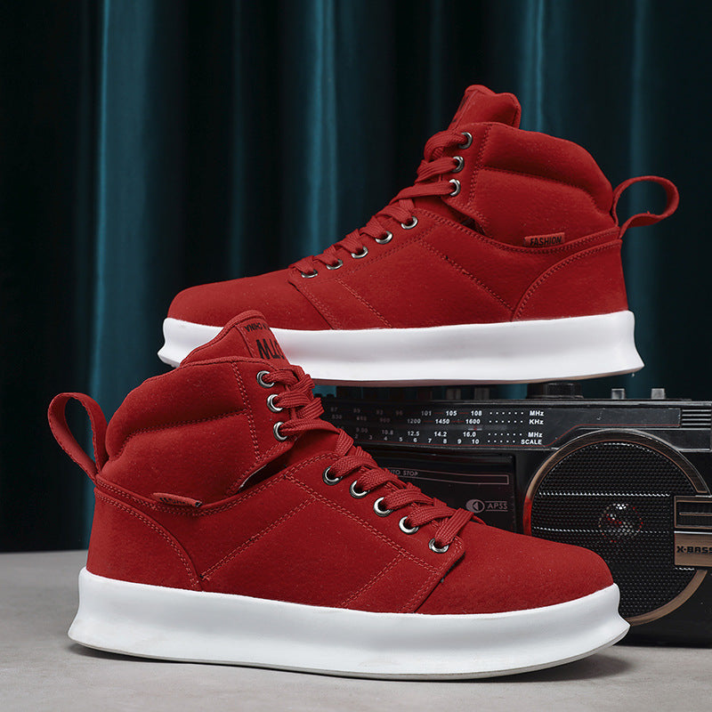 High Top Suede Board Shoes - Harajuku Style
