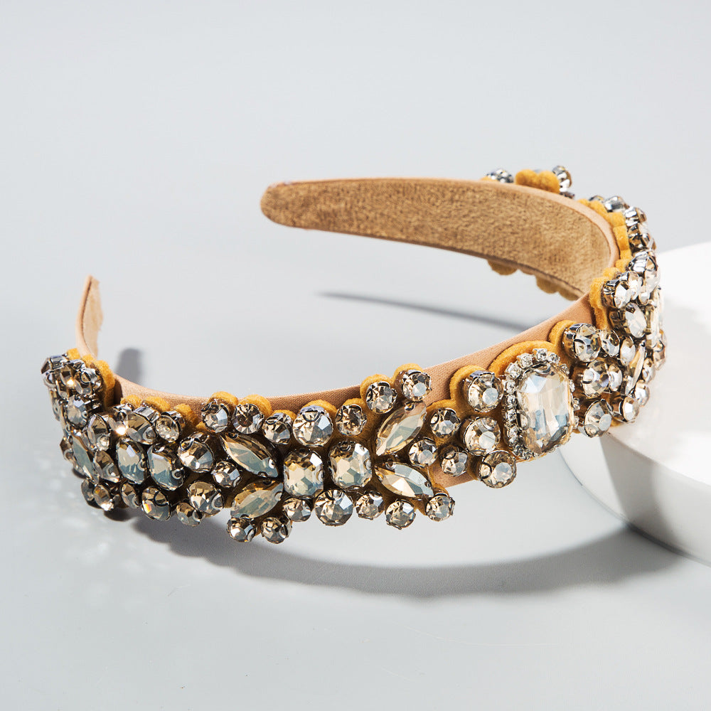 Baroque Retro Rhinestone Headband Set