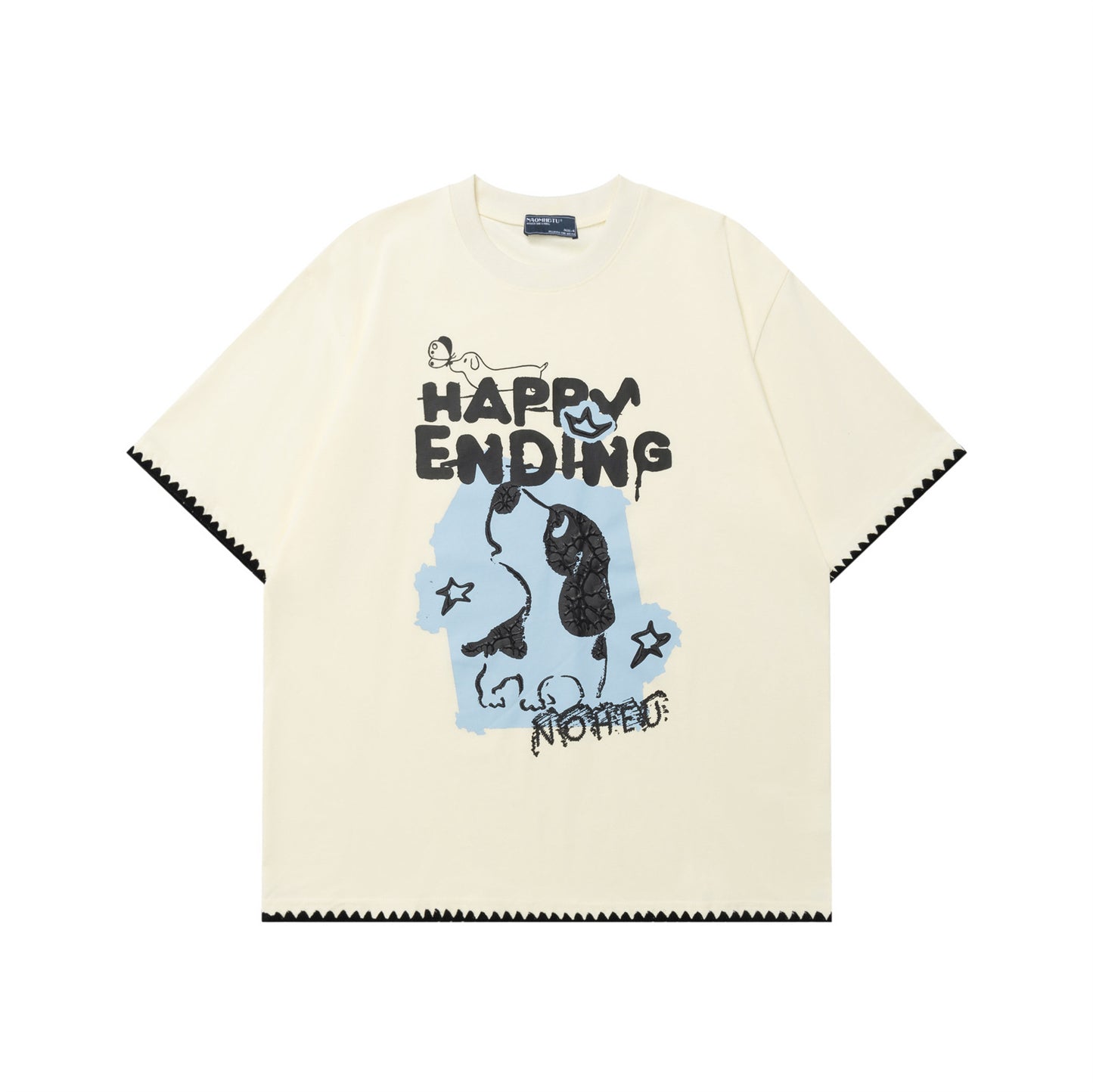 Design Dog Print Short Sleeve T-Shirt