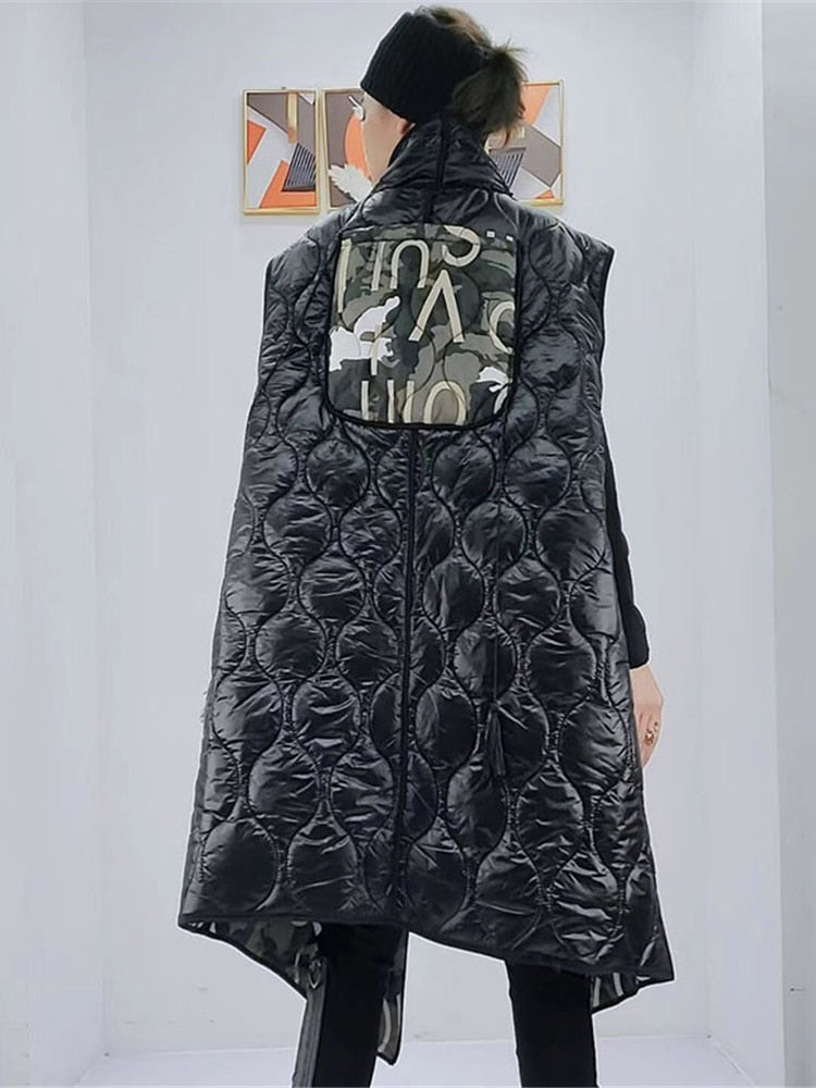 Trendy Two-Sided Harajuku Style Sleeveless Cotton Vest
